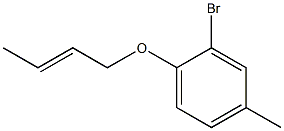 2-bromo-1-(but-2-en-1-yloxy)-4-methylbenzene Structural