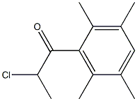 2-chloro-1-(2,3,5,6-tetramethylphenyl)propan-1-one Structural