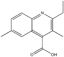 2-ethyl-3,6-dimethylquinoline-4-carboxylic acid Structural