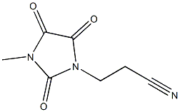 3-(3-methyl-2,4,5-trioxoimidazolidin-1-yl)propanenitrile Structural