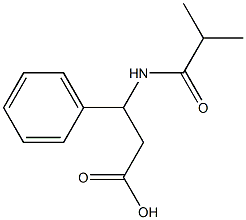 3-(isobutyrylamino)-3-phenylpropanoic acid Structural