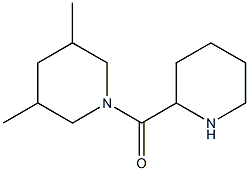 3,5-dimethyl-1-(piperidin-2-ylcarbonyl)piperidine Structural