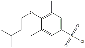 3,5-dimethyl-4-(3-methylbutoxy)benzene-1-sulfonyl chloride Structural