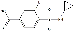 3-bromo-4-(cyclopropylsulfamoyl)benzoic acid