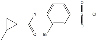 3-bromo-4-[(2-methylcyclopropane)amido]benzene-1-sulfonyl chloride