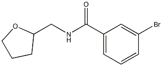 3-bromo-N-(tetrahydrofuran-2-ylmethyl)benzamide Structural