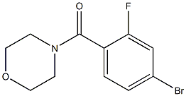 4-(4-bromo-2-fluorobenzoyl)morpholine Structural