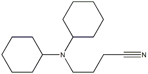 4-(dicyclohexylamino)butanenitrile Structural