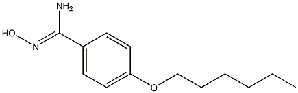 4-(hexyloxy)-N'-hydroxybenzene-1-carboximidamide Structural