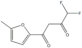 4,4-difluoro-1-(5-methylfuran-2-yl)butane-1,3-dione Structural