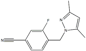 4-[(3,5-dimethyl-1H-pyrazol-1-yl)methyl]-3-fluorobenzonitrile
