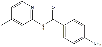 4-amino-N-(4-methylpyridin-2-yl)benzamide Structural