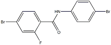 4-bromo-N-(4-bromophenyl)-2-fluorobenzamide Structural