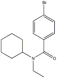 4-bromo-N-cyclohexyl-N-ethylbenzamide Structural