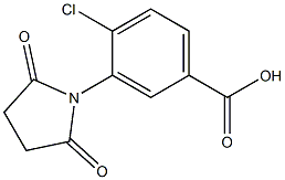 4-chloro-3-(2,5-dioxopyrrolidin-1-yl)benzoic acid Structural