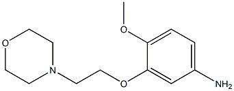 4-methoxy-3-[2-(morpholin-4-yl)ethoxy]aniline Structural