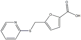 5-[(pyridin-2-ylthio)methyl]-2-furoic acid Structural