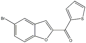 5-bromo-2-(thiophen-2-ylcarbonyl)-1-benzofuran Structural