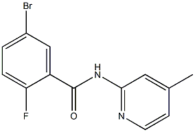 5-bromo-2-fluoro-N-(4-methylpyridin-2-yl)benzamide