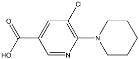 5-chloro-6-(piperidin-1-yl)pyridine-3-carboxylic acid