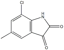 7-chloro-5-methyl-1H-indole-2,3-dione Structural