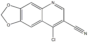 8-chloro-2H-[1,3]dioxolo[4,5-g]quinoline-7-carbonitrile Structural