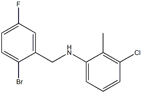 N-[(2-bromo-5-fluorophenyl)methyl]-3-chloro-2-methylaniline