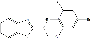 N-[1-(1,3-benzothiazol-2-yl)ethyl]-4-bromo-2,6-dichloroaniline