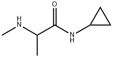 N-cyclopropyl-2-(methylamino)propanamide Structural