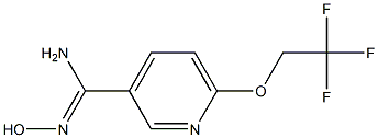 N'-hydroxy-6-(2,2,2-trifluoroethoxy)pyridine-3-carboximidamide Structural