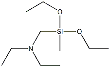 N-ethyl-N-(methyldiethoxysilylmethyl)ethanamine Structural