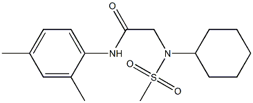 2-[cyclohexyl(methylsulfonyl)amino]-N-(2,4-dimethylphenyl)acetamide