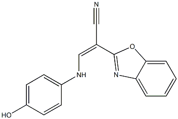 2-(1,3-benzoxazol-2-yl)-3-(4-hydroxyanilino)acrylonitrile