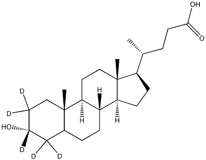 Lithocholic-2,2,3,4,4-d5 Acid Structural