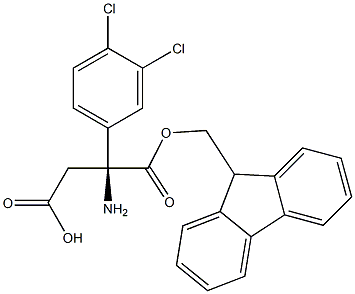 Fmoc-S-3-Amino-3-(3,4-dichloro-phenyl)-propionic acid Structural