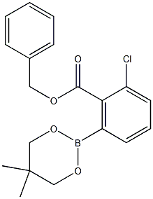 Benzyl 2-chloro-6-(5,5-dimethyl-1,3,2-dioxaborinan-2-yl)benzoate Structural