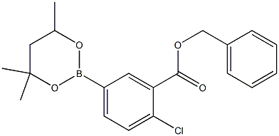 Benzyl 2-chloro-5-(4,4,6-trimethyl-1,3,2-dioxaborinan-2-yl)benzoate