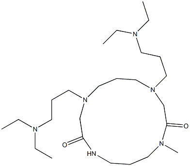 4,8-Bis(3-diethylaminopropyl)-11-methyl-1,4,8,11-tetraazacyclotetradecane-2,10-dione