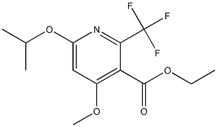 6-(Isopropoxy)-4-methoxy-2-(trifluoromethyl)pyridine-3-carboxylic acid ethyl ester Structural