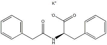 N-(Phenylacetyl)-D-phenylalanine potassium salt Structural