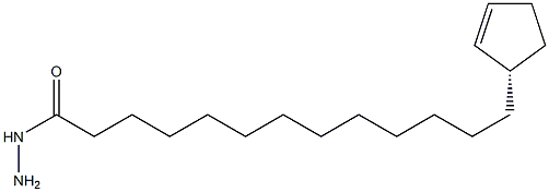 (S)-2-Cyclopentene-1-tridecanoic acid hydrazide Structural