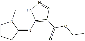 5-[(1-Methylpyrrolidin-2-ylidene)amino]-1H-pyrazole-4-carboxylic acid ethyl ester