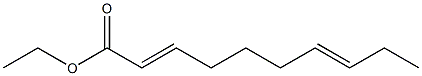 2,7-Decadienoic acid ethyl ester Structural