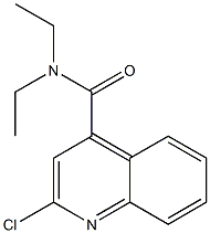 N,N-Diethyl-2-chloroquinoline-4-carboxamide Structural