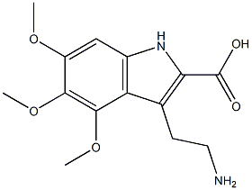 3-(2-Aminoethyl)-4,5,6-trimethoxy-1H-indole-2-carboxylic acid Structural