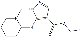 5-[(1-Methylpiperidin-2-ylidene)amino]-1H-pyrazole-4-carboxylic acid ethyl ester