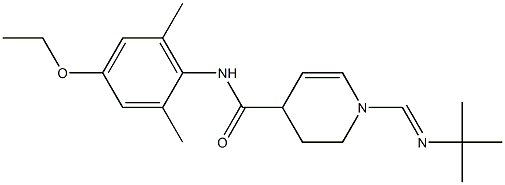 1-[[(1,1-Dimethylethyl)imino]methyl]-N-(2,6-dimethyl-4-ethoxyphenyl)-1,2,3,4-tetrahydro-4-pyridinecarboxamide