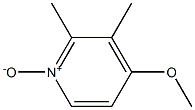 4-Methoxy-2,3-dimethyl-pyridine 1-oxide Structural