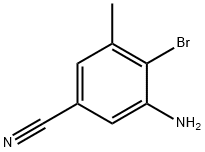 3-AMINO-4-BROMO-5-METHYLBENZONITRILE Structural