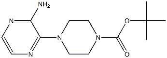 2-Amino-3-(4-Boc-piperazin-1-yl)pyrazine Structural